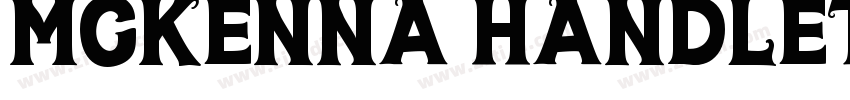McKenna Handletter N字体转换